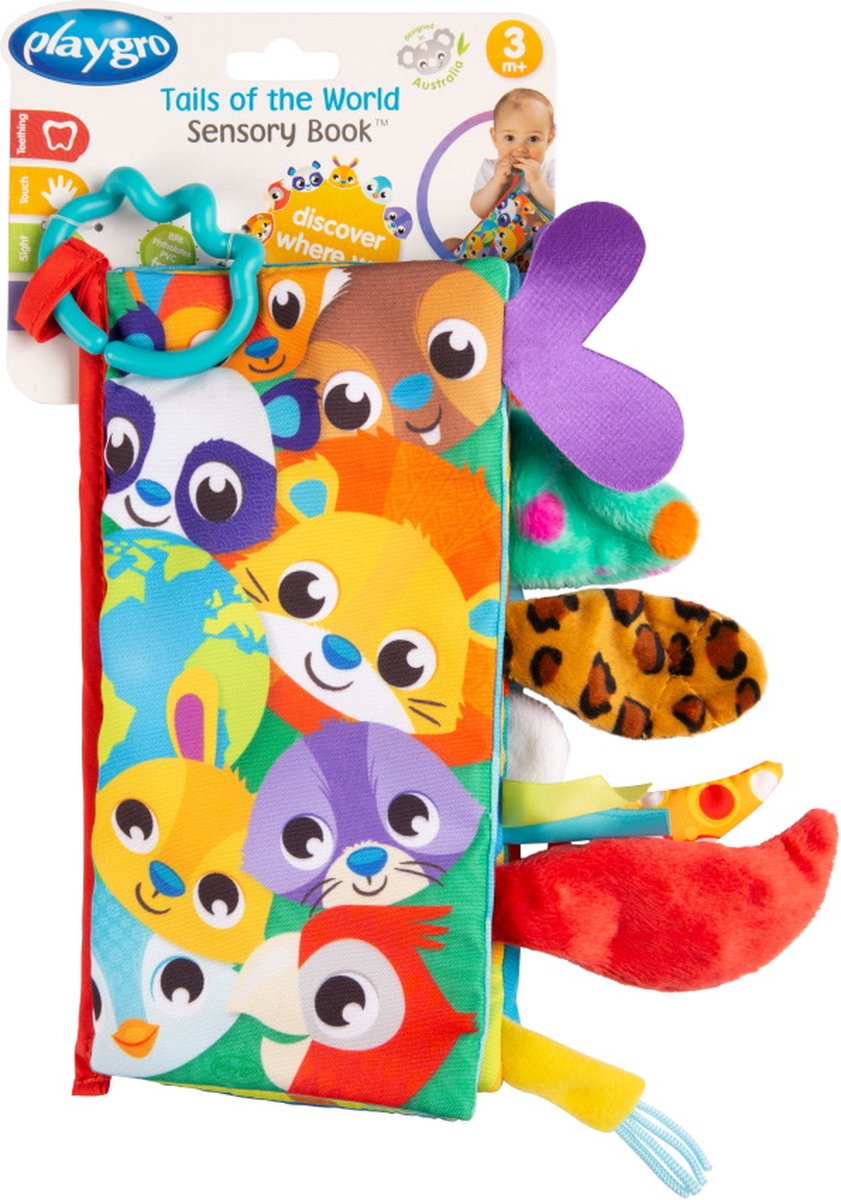 Playgro libro tattile code del mondo - libretto di attività - libro per bambini - giocattoli per bambini - giocattoli 1 anno - giocattoli per bambini