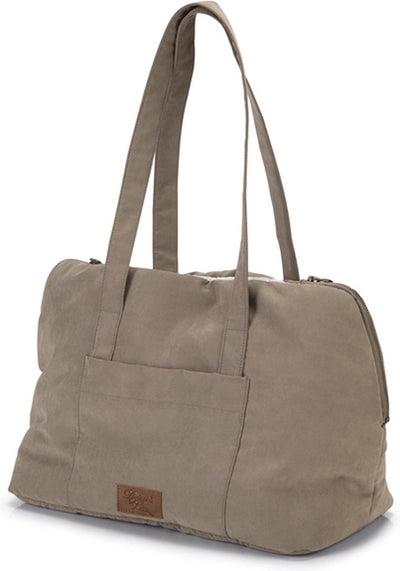 Diseñado por lotte bundu bolsa de transporte para perros - bolsa para perros - para perros pequeños - fondo resistente - beige - 40x20x28 cm