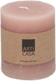 Arti casa stompkaars ø7 x 8 cm - 30 branduren - roze