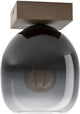 Eglo filago plafondlamp - e27 - 20 cm - bruin zwart - glas