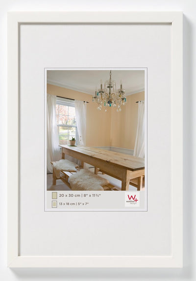 Peperoni Walther - cornice in legno - misura foto 29,7x42 cm (a3) - bianco