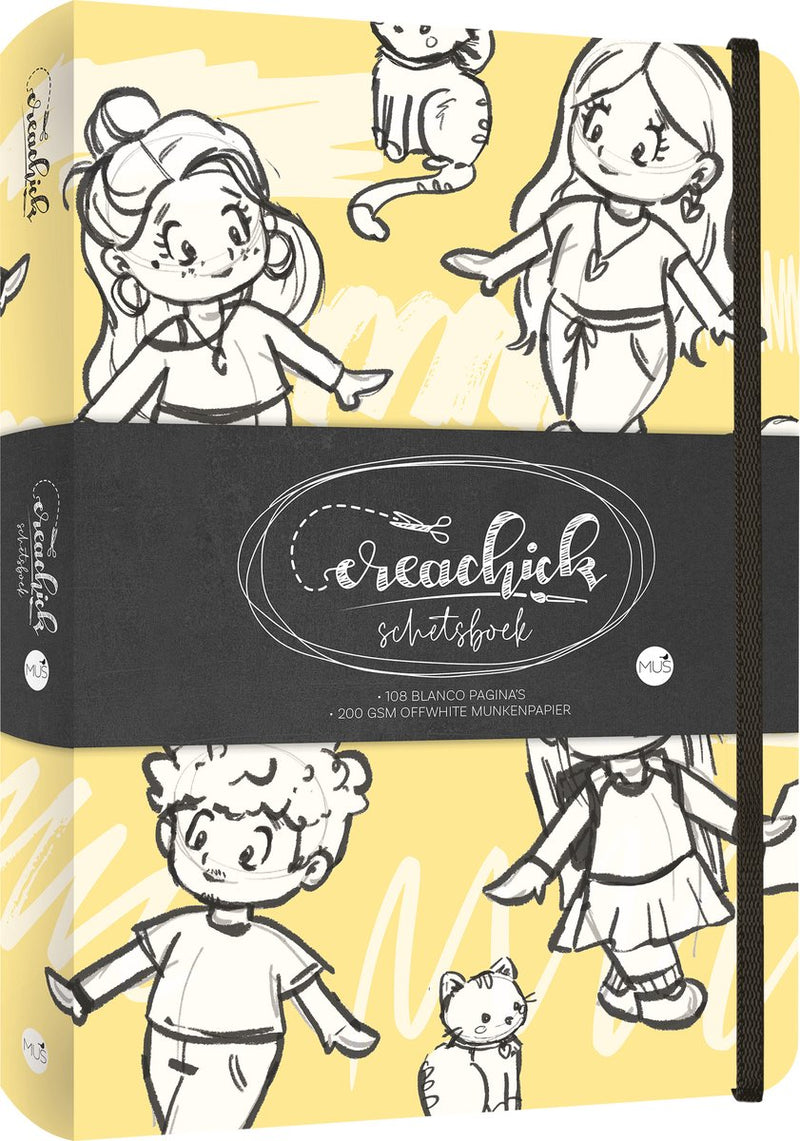 Cuaderno de bocetos Kluitman creachick amarillo