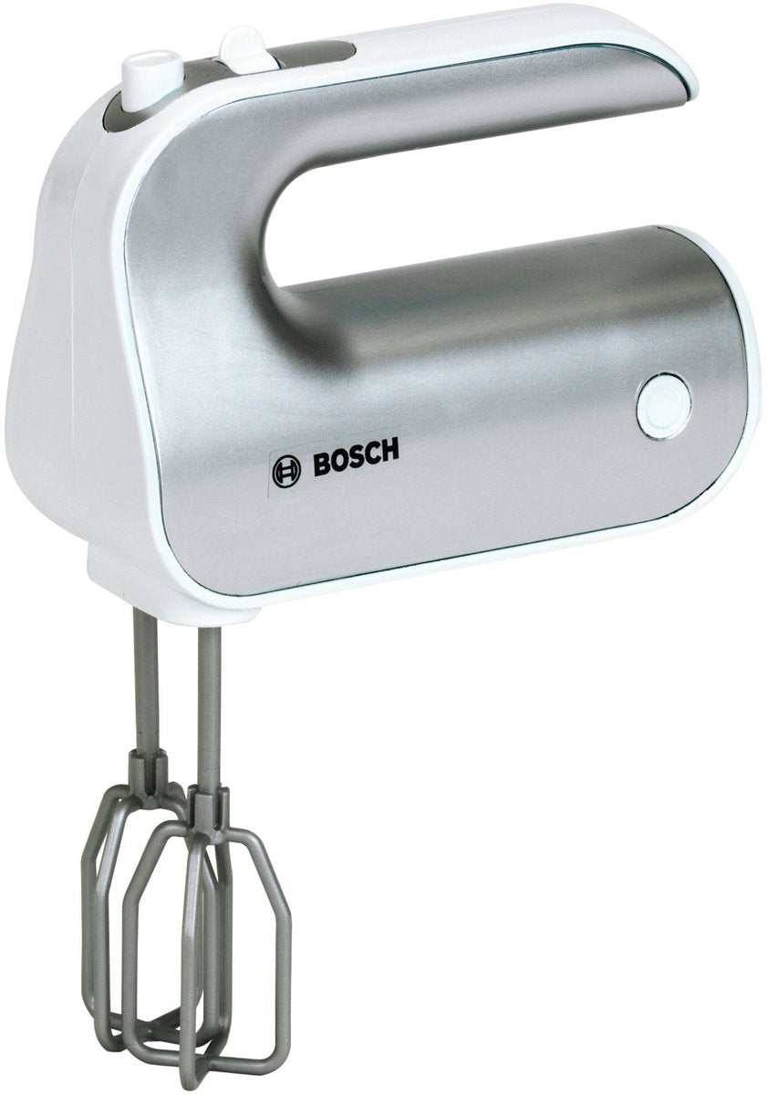Klein Toys Mini frullatore giocattolo Bosch - 19x7x12 cm - incl. frusta rimovibile e rotante - argento