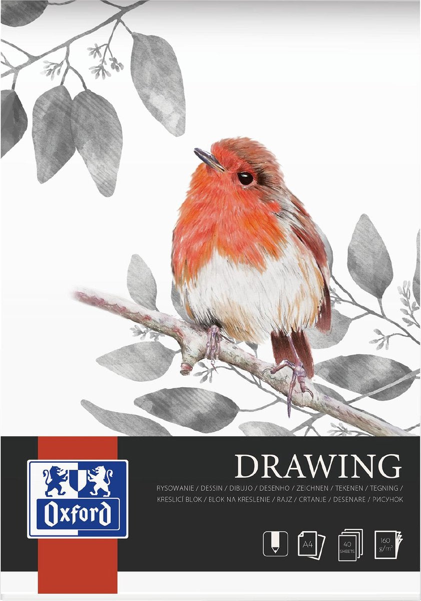 Bloc de dibujo Oxford - a4 - 40 hojas - 160g