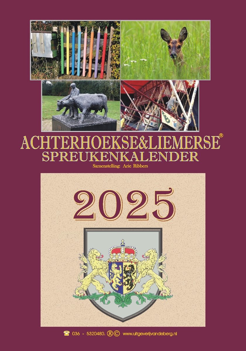 Calendario de hechizos sin marca sans marque Achterhoekse Liemerse 2025