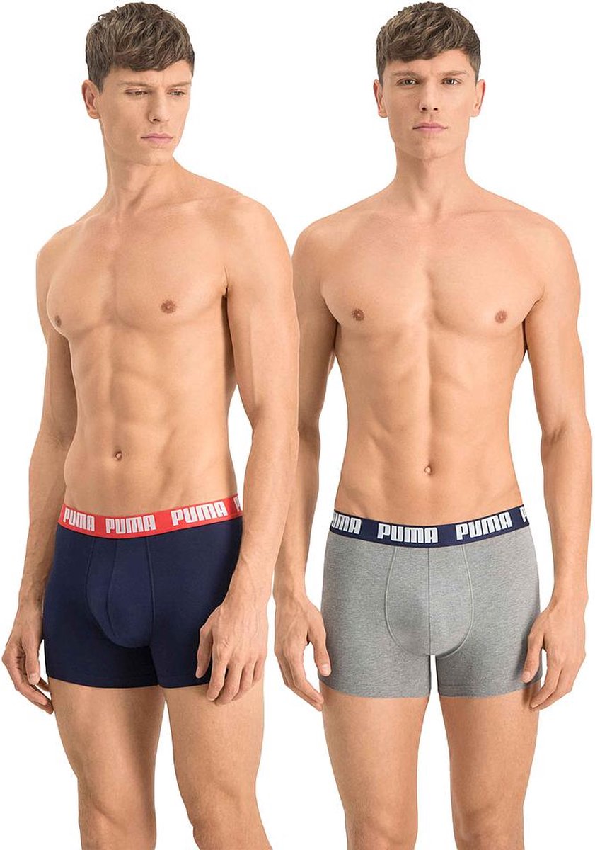 Puma basic boxer mannen 2p - maat m