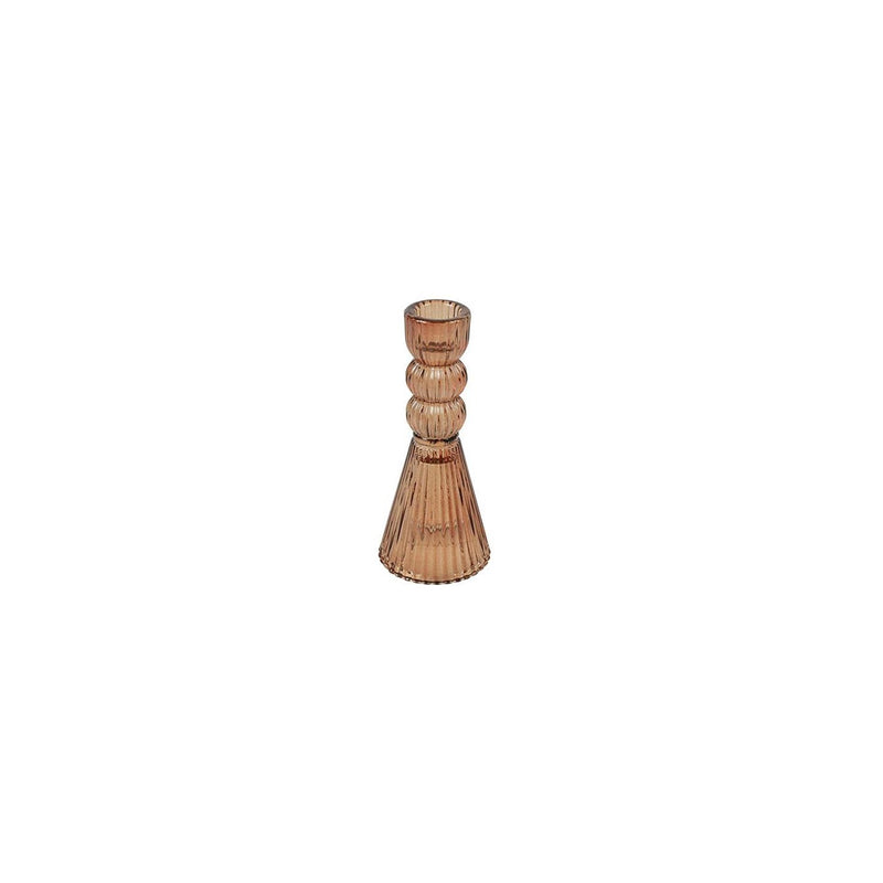 Campo campestre campo campestre candelabro ro tara marrón vidrio ø6,5x15cm