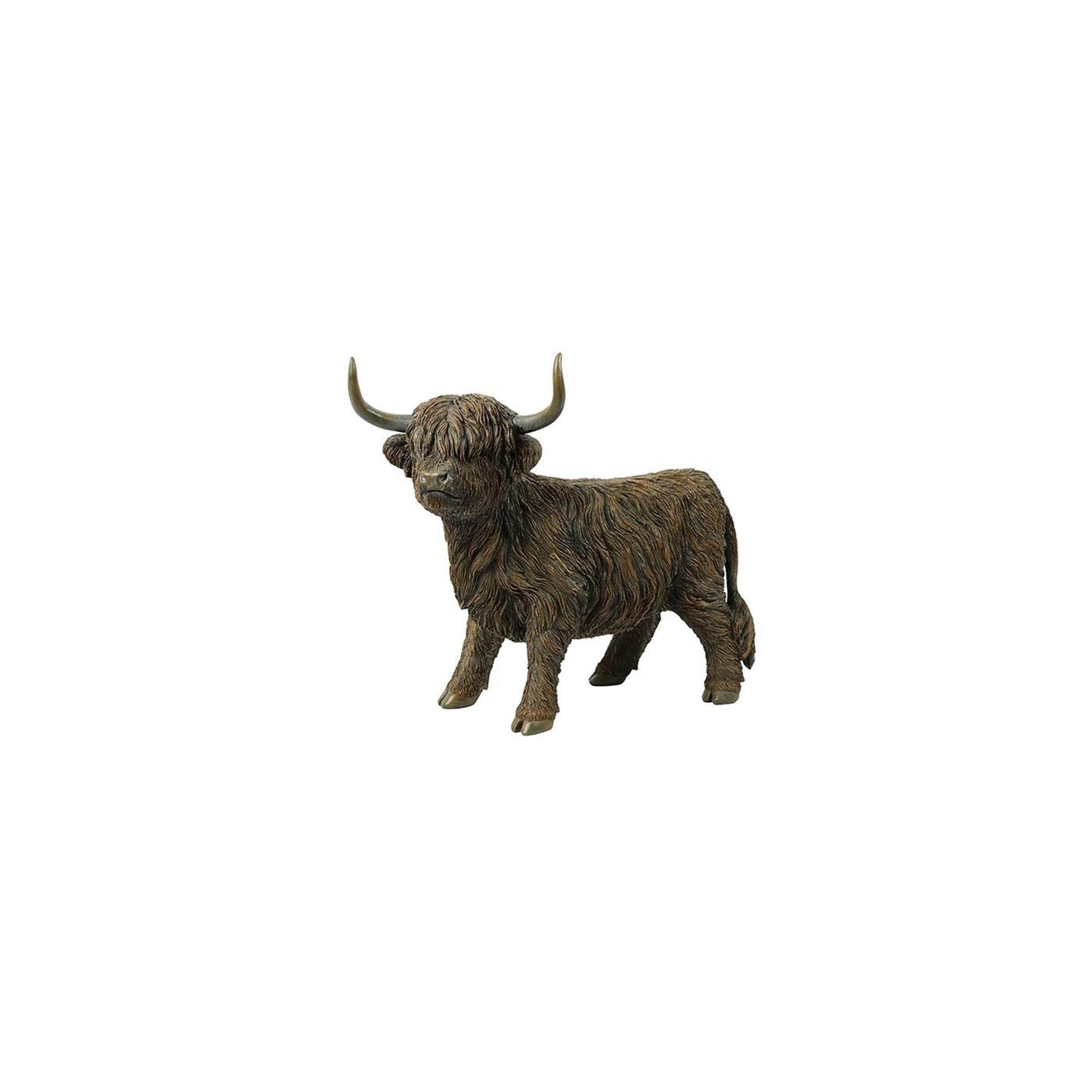 Countryfield beeld schotse hooglander ulla bruin polystone 39x19x33cm