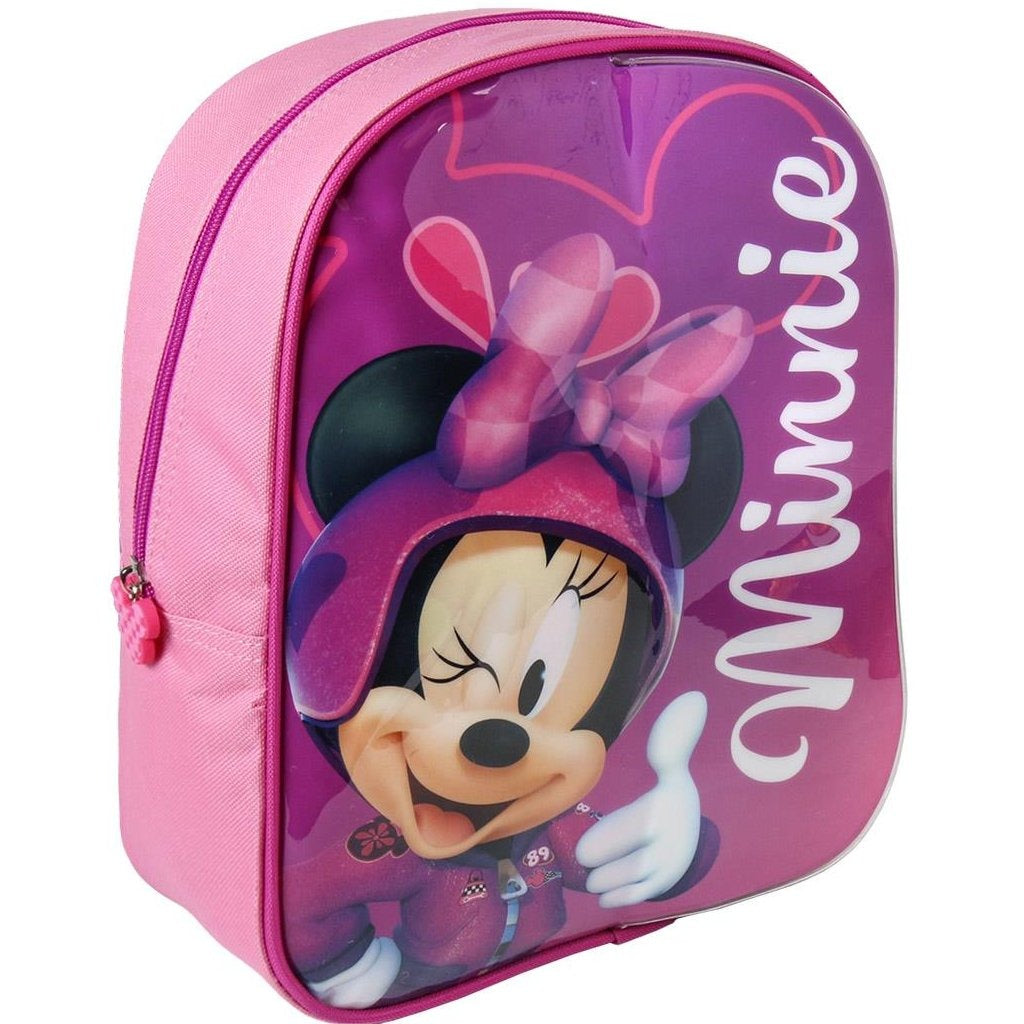 Mochila de ratón Cerda Minnie con área de escritura + 2 marcadores 25x31x10 cm rosa