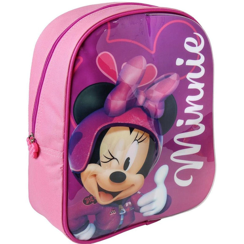 Mochila de ratón Cerda Minnie con área de escritura + 2 marcadores 25x31x10 cm rosa
