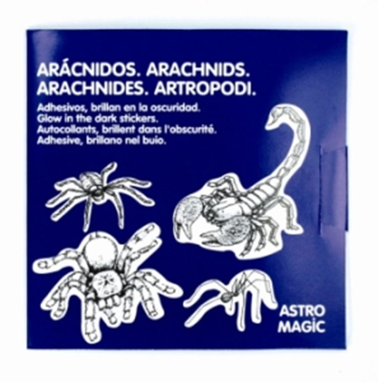 Pegatinas brillan en la oscuridad arañas (10 uds)