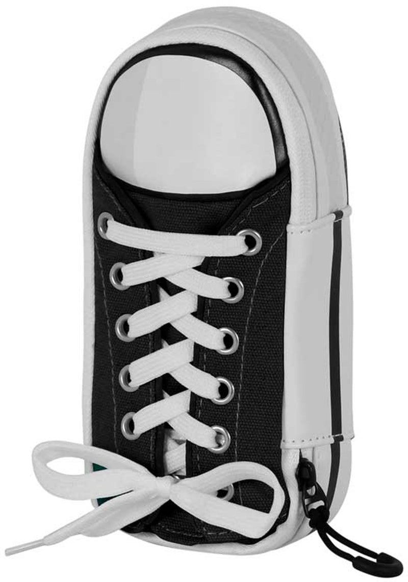 Charactermania - oh mio papà! - astuccio da disegno per scarpe da ginnastica color menta - astuccio per matite - astuccio per penne - nero