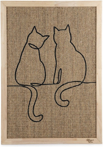 Designed by lotte poezels - scratching board - wood - 50x70x2 cm