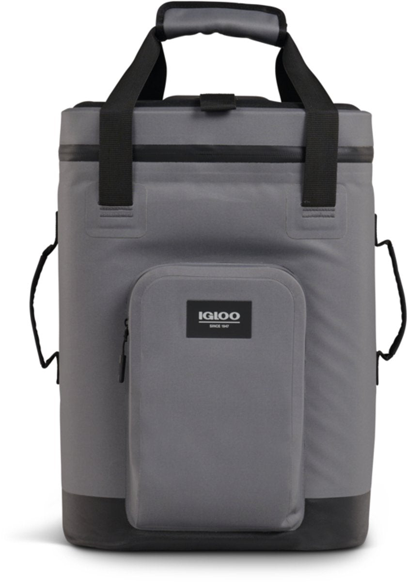Igloo - trailmate 24 backpack – koelrugzak voor outdoor en dagelijks gebruik - 24 blikjes - grijs