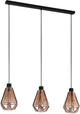 Eglo adwickle hanglamp - e27 - 87 cm - zwart bruin