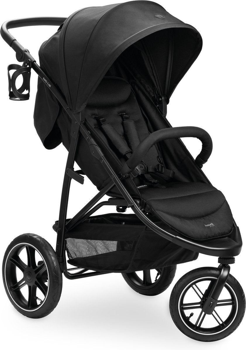 Hauck Rapid 3 Air - Buggy - Ruota ad aria - Adatto per città e foresta - Nero
