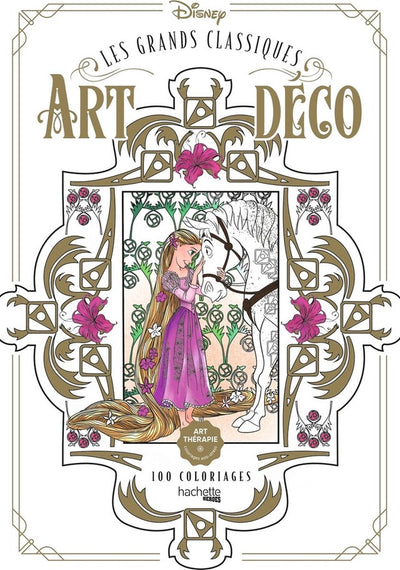 Hachette heroes disney les grands classiques art deco 100 coloriages - hachette - coloring book for adults