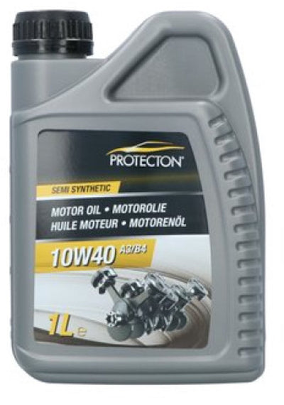 Protecton motor oil 10w-40 a3 b4 - semi-synthetic - fuel saving - for petrol, LPG and diesel engines - strong resistance to oxidation - safe lubricating film at high temperatures - 1 liter