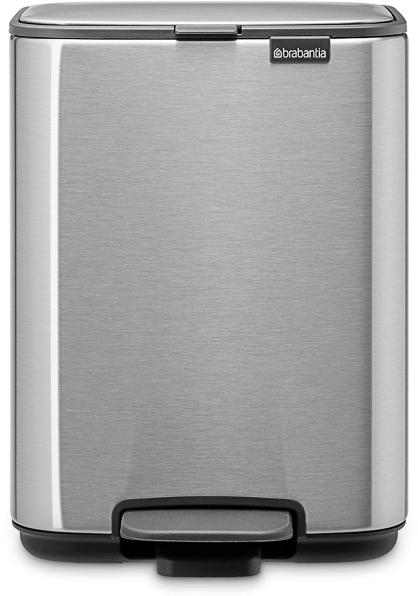 Brabantia bo pedaalemmer - 4 liter - badkamer - matt steel fingerprint proof