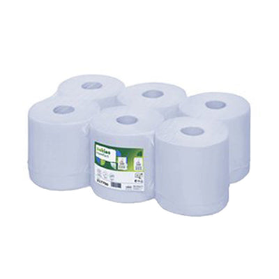 Rotolo di pulizia midi Satino cf1 blu a 2 strati (6x 150 metri)