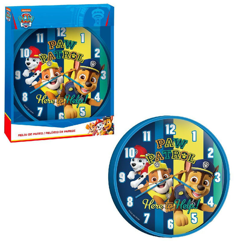 Path Patrol Patrol Wall Clock 25 cm azul