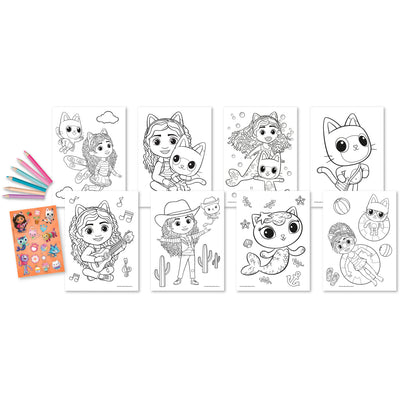La casa de muñecas de Gabby. Juego para colorear de la casa de muñecas de Gabby.