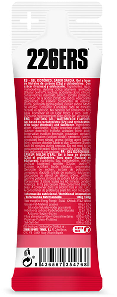 Gel isotonico 226ers 100mg caffeina cola 68g