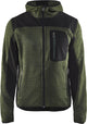Blåkläder blaklader gebreid vest met softshell 4930-2117 - army groen zwart - xxl