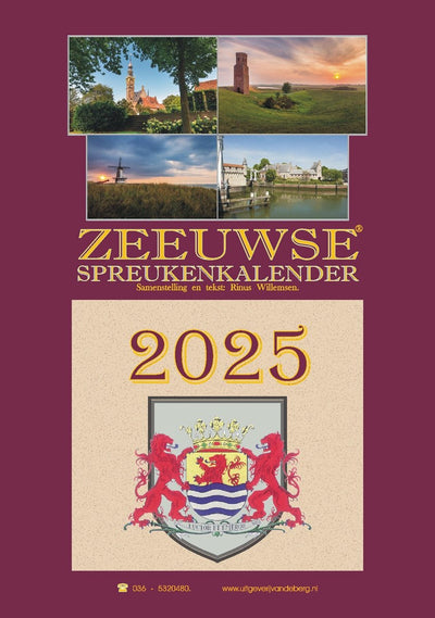 Calendario degli incantesimi Zeeland senza marchio senza marchio 2025