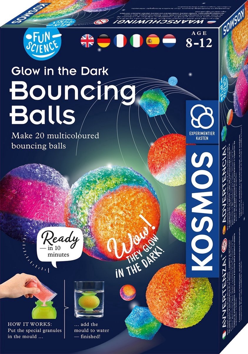 Kosmos Glow in the Dark Make Stuiterball, 20st.