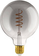 Eglo led lamp - e27 - ø 12,5 cm - g125 - smoke - 2000k - dimbaar