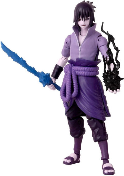 Bandai - eroi anime - naruto shippuden - sasuke uchiha anime eroi figura 17 cm - sasuke rinnegan mangekyo sharingan action figure - licenza ufficiale - giocattoli per bambini 4+ - 36962
