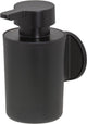 Tiger tune - dispenser sapone 180 ml - senza forare - nastro autoadesivo da 3 m - metallo nero spazzolato