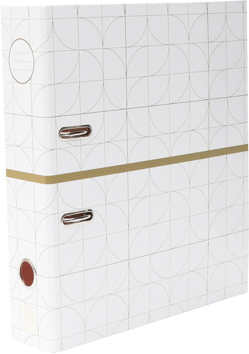 Raccoglitore Ancor unico a4 2r 8 cm archi bianco - an-121810-f