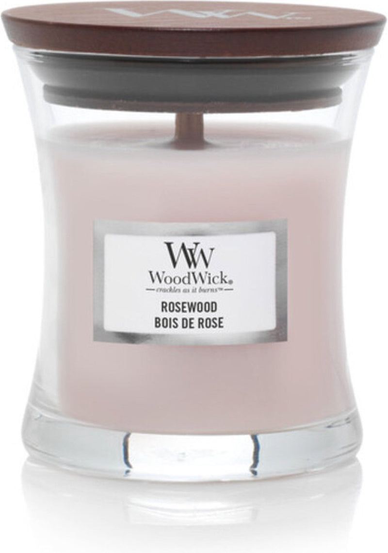 Vela perfumada Woodwick mini vela - palisandro - 20 horas de combustión - 85gr - 8 cm ø 7 cm