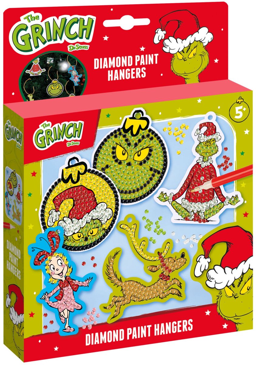 Totum Diamond Painting Christmas Hangers hace el Grinch
