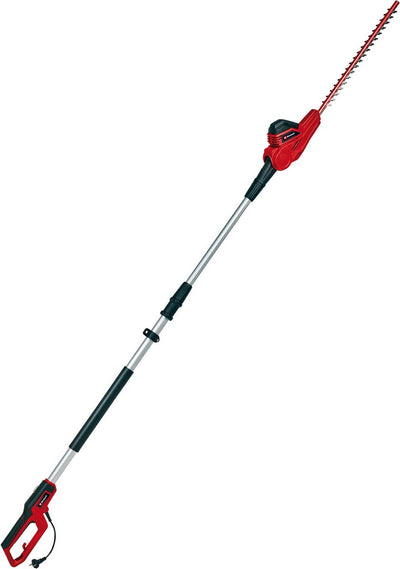 Cortasetos telescópico eléctrico Einhell GC-HH 5056 - 500 W - longitud de corte 47 cm - extensible 170-250 cm - distancia entre púas 20 mm - mango principal giratorio