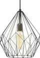 Eglo carlton hanglamp - e27 - ø 31 cm - zwart