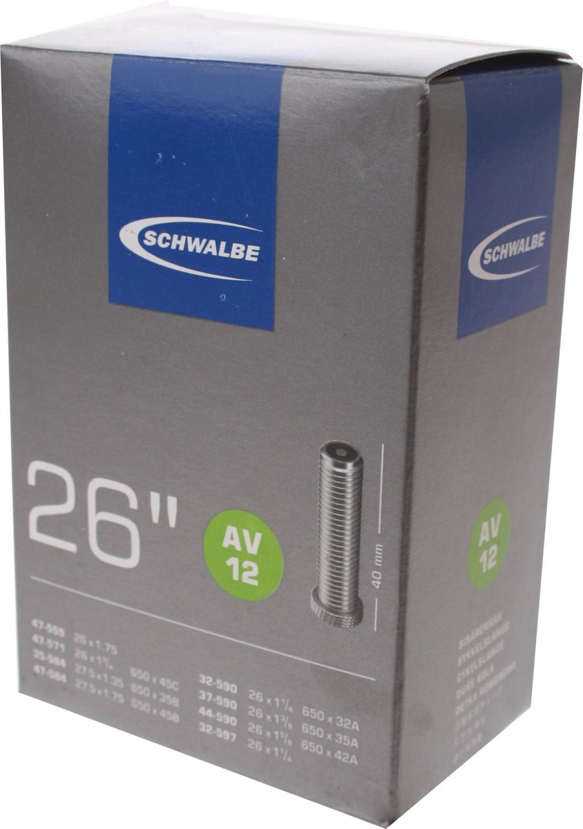 Schwalbe Inner Tube AV12 26 pollici 32 47-559 597 AV 40 mm