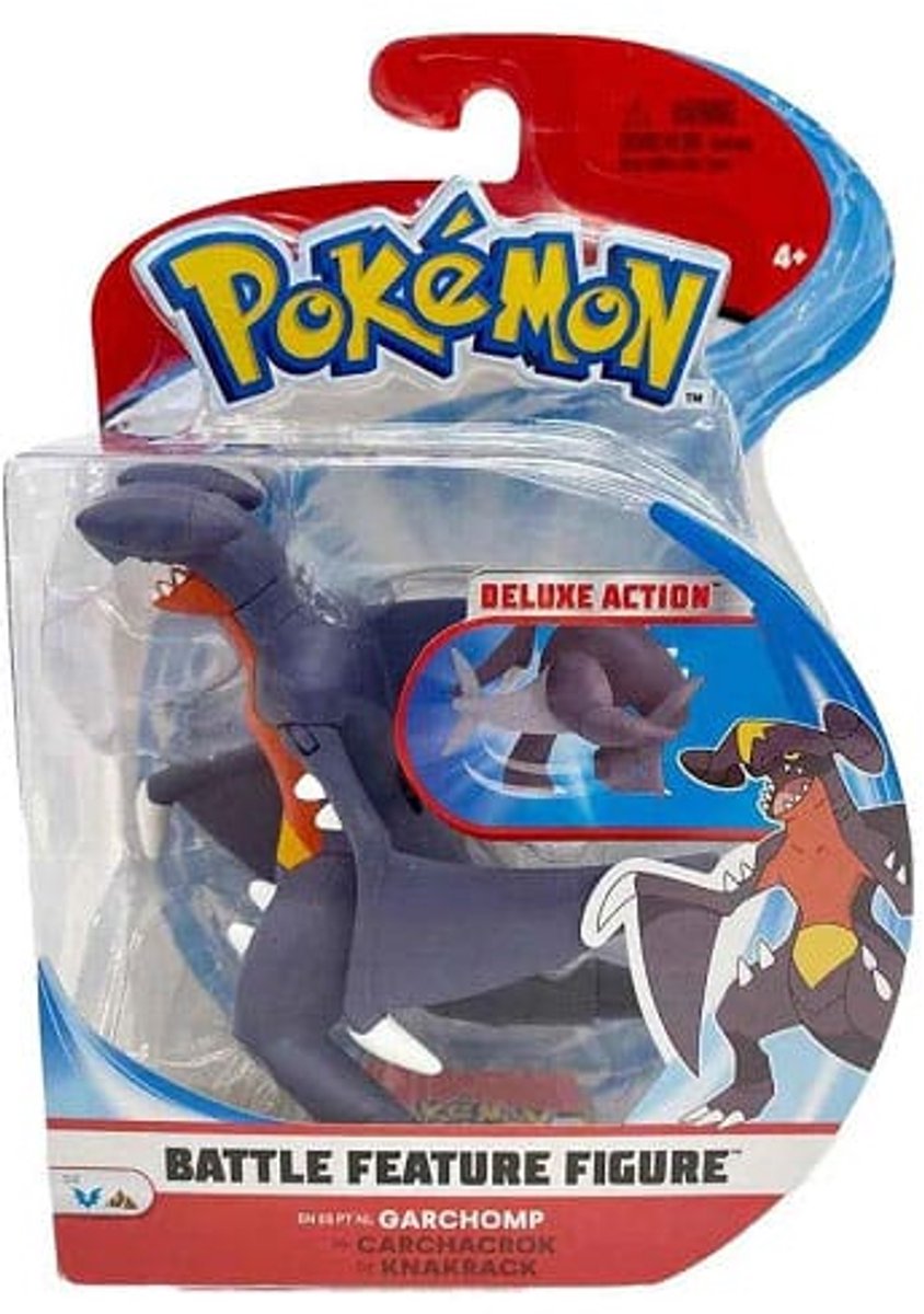 Jazwares Pokémon Battle Feature Figure Garchomp Figura de acción de 11 cm