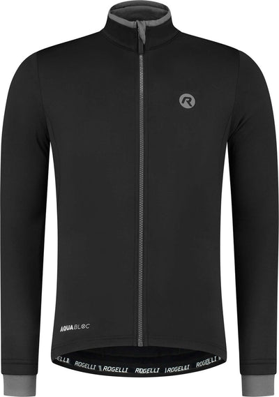 Rogelli essential cycling shirt - long sleeves - men - black - size 3xl