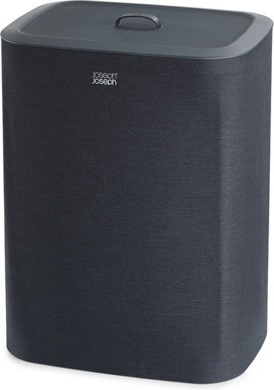 Cesto para la ropa Joseph joseph tota - 2 compartimentos - clasificación de ropa - 90 litros - negro