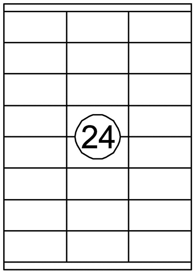 Merkloos sans marque quantore printeretiketten 70mmx35mm