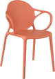Mica decoraciones silla de jardín nebraska - 56x56,5x80 cm - polipropileno - salmón