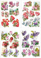 Creativ empresa láminas 3D, flores y mariposas, hoja 21x30 cm, 4 hojas 1 caja