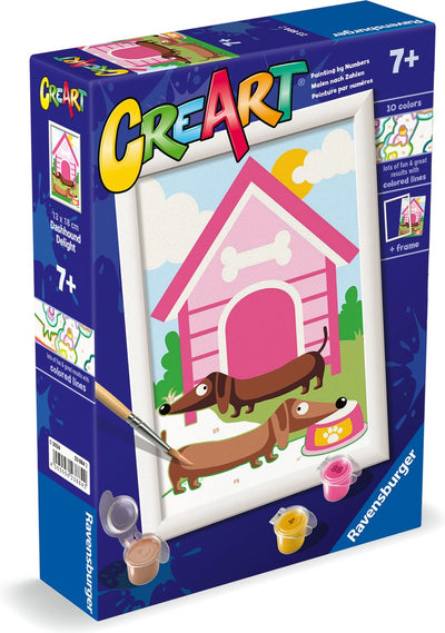 Ravensburger Creart Painting on Number Hund MIT Hundehutte (Graphic)