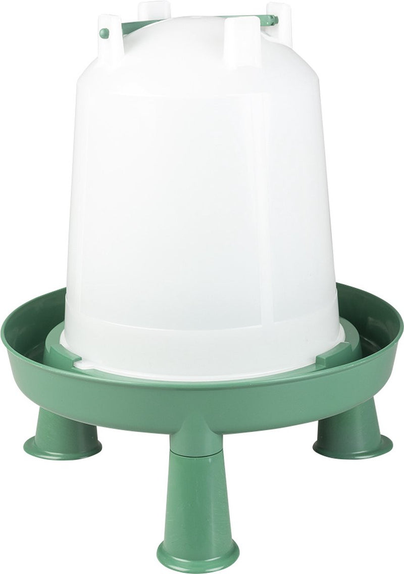 Duvo plus - silo de alimentación - pollo - campana para beber eco tornillo con asa patas 7l verde - 1ud