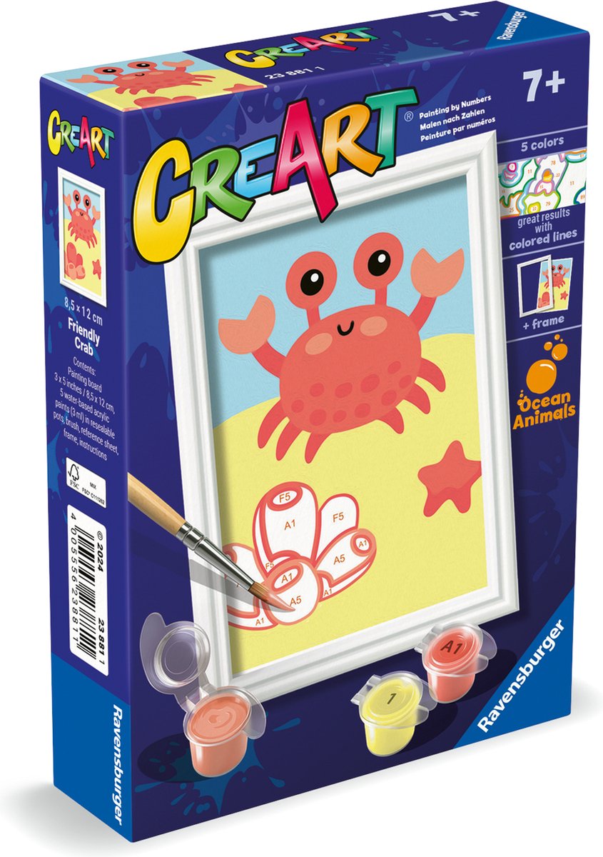Ravvensburger Creart Painting sul granchio alla moda della canzone