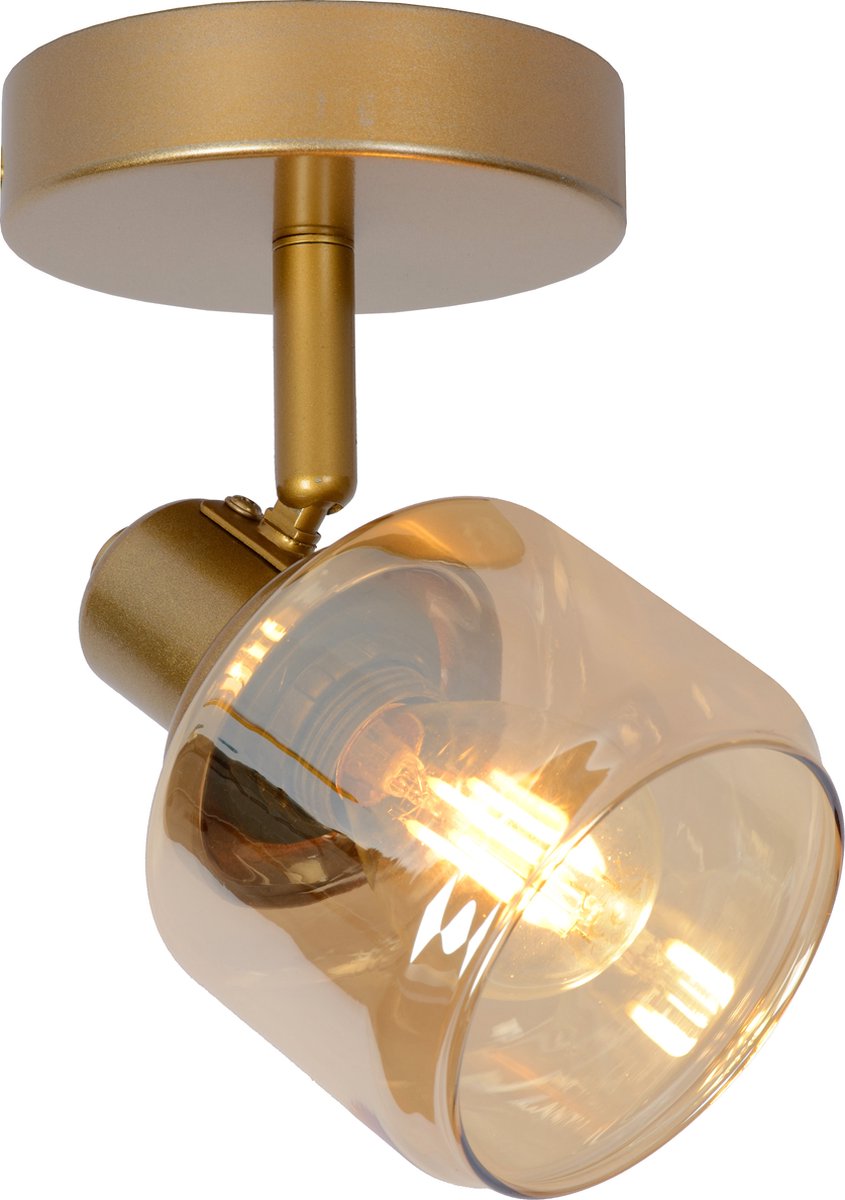 Lucide bjorn - plafondspot (plafondlamp) - 1xe14 - mat goud messing