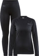 Craft core dry baselayer thermoset dames - zwart - maat l